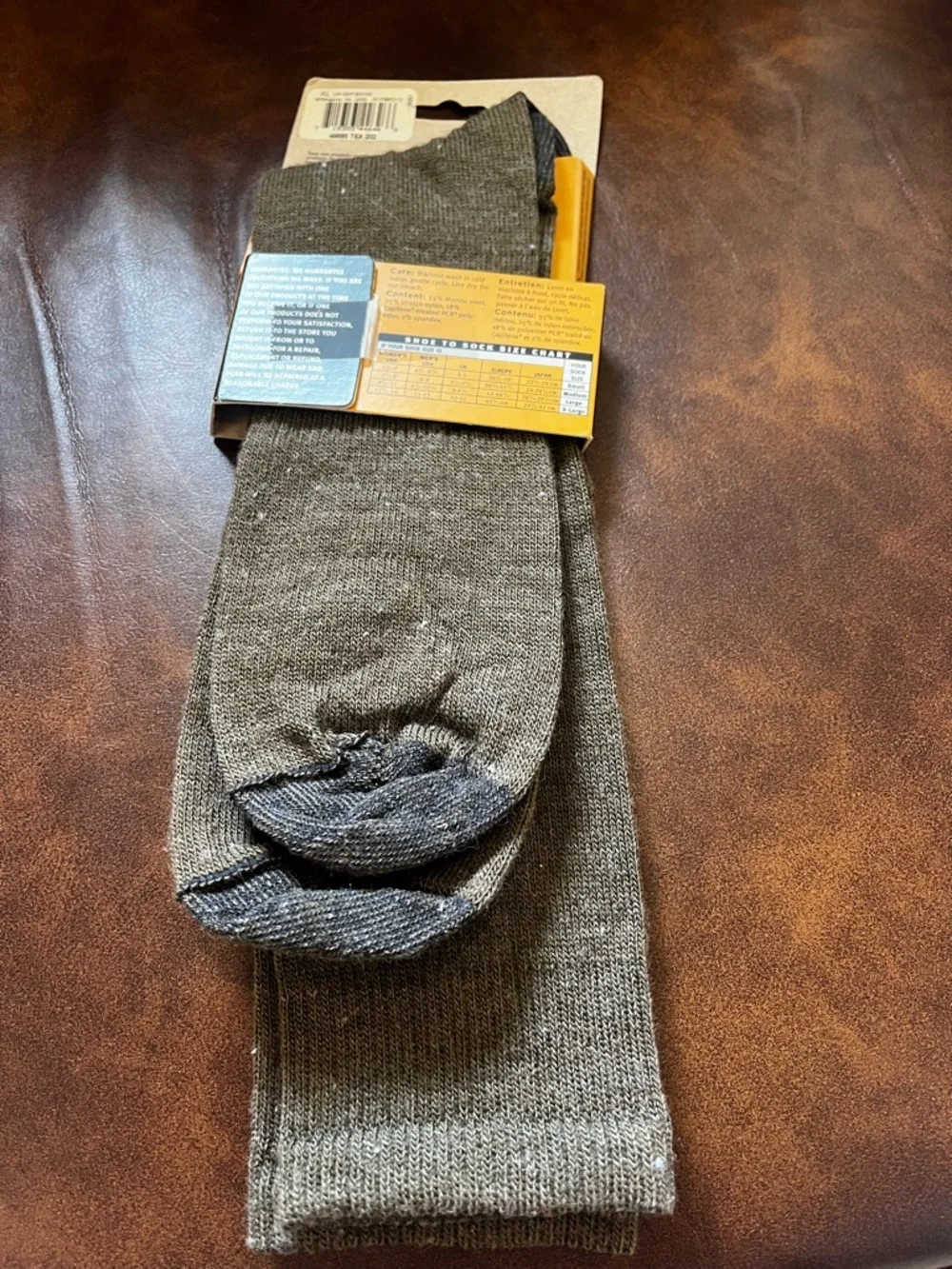 New Patagonia Men's Lightweight Capilene Socks — Olive Green
